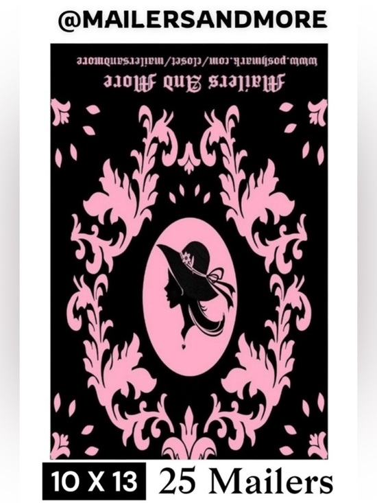 Mailers And More Other - 25 10X13 Poly Mailers Pink Vintage Lady Envelopes PRICE IS FIRM
